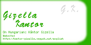 gizella kantor business card